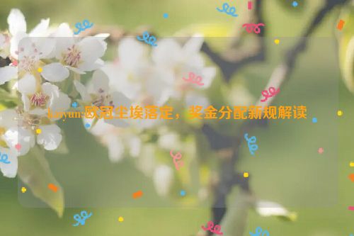 kaiyun:欧冠尘埃落定，奖金分配新规解读